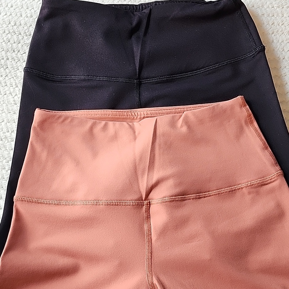 90 Degree By Reflex Bike Short Set Of 2 Rustic Coral And Black